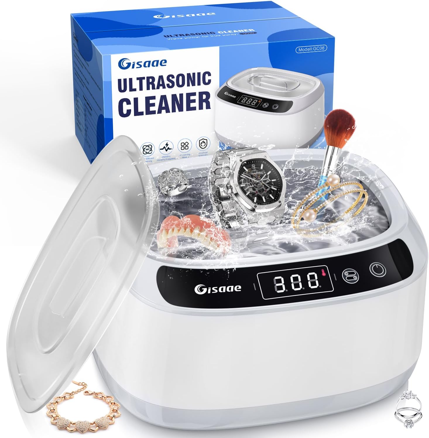 Gisaae 680 ml Ultraschallreiniger