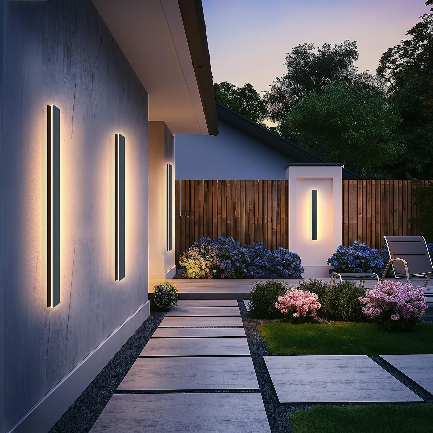 Thumbnail 1 de Applique LED murale 20 W IP65, 100 cm