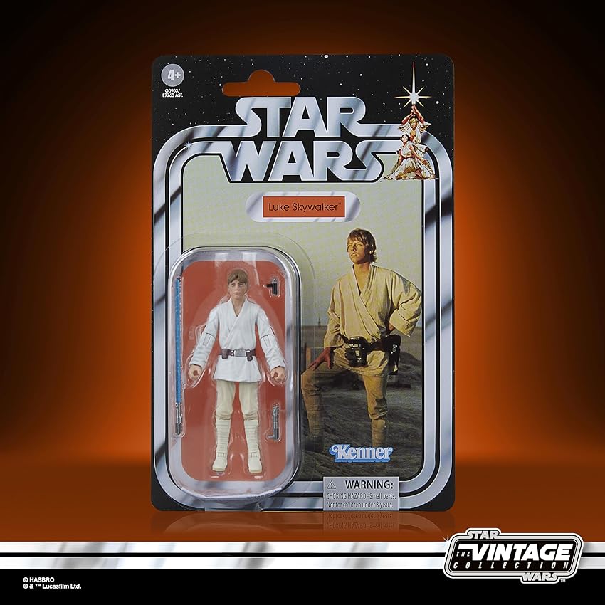 Detalle 2 de Star Wars Vintage: Figura de Luke Skywalker 9,5 cm 🌌