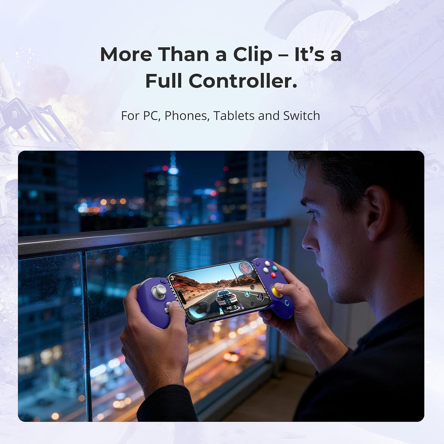 Thumbnail 5 de abxylute S8 Retro Blue Bluetooth Mobile Gaming Controller for iPhone, iPad, Android & Switch