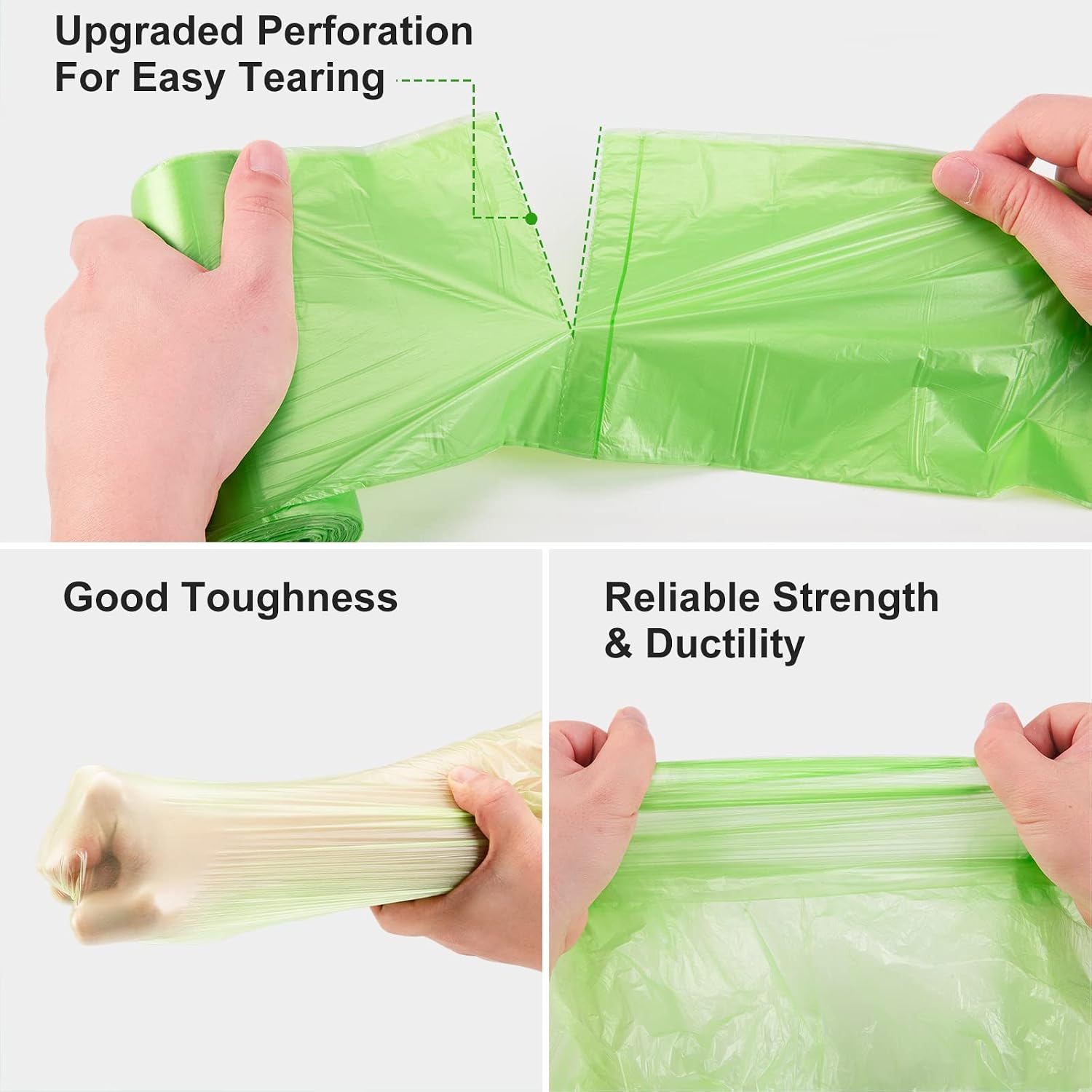 Detalle de Inwaysin 4 Gallon Biodegradable Trash Bags, 200 count ๐
