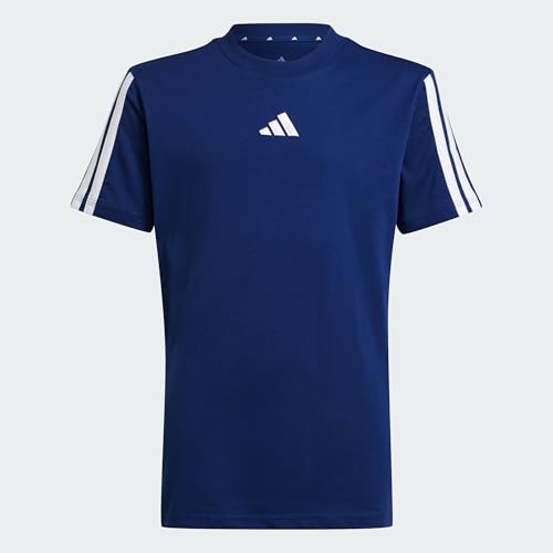 Detalle 2 de ADIDAS Bambini Essentials 3 Stripes T-Shirt Dark Blue/White 15-16 Years