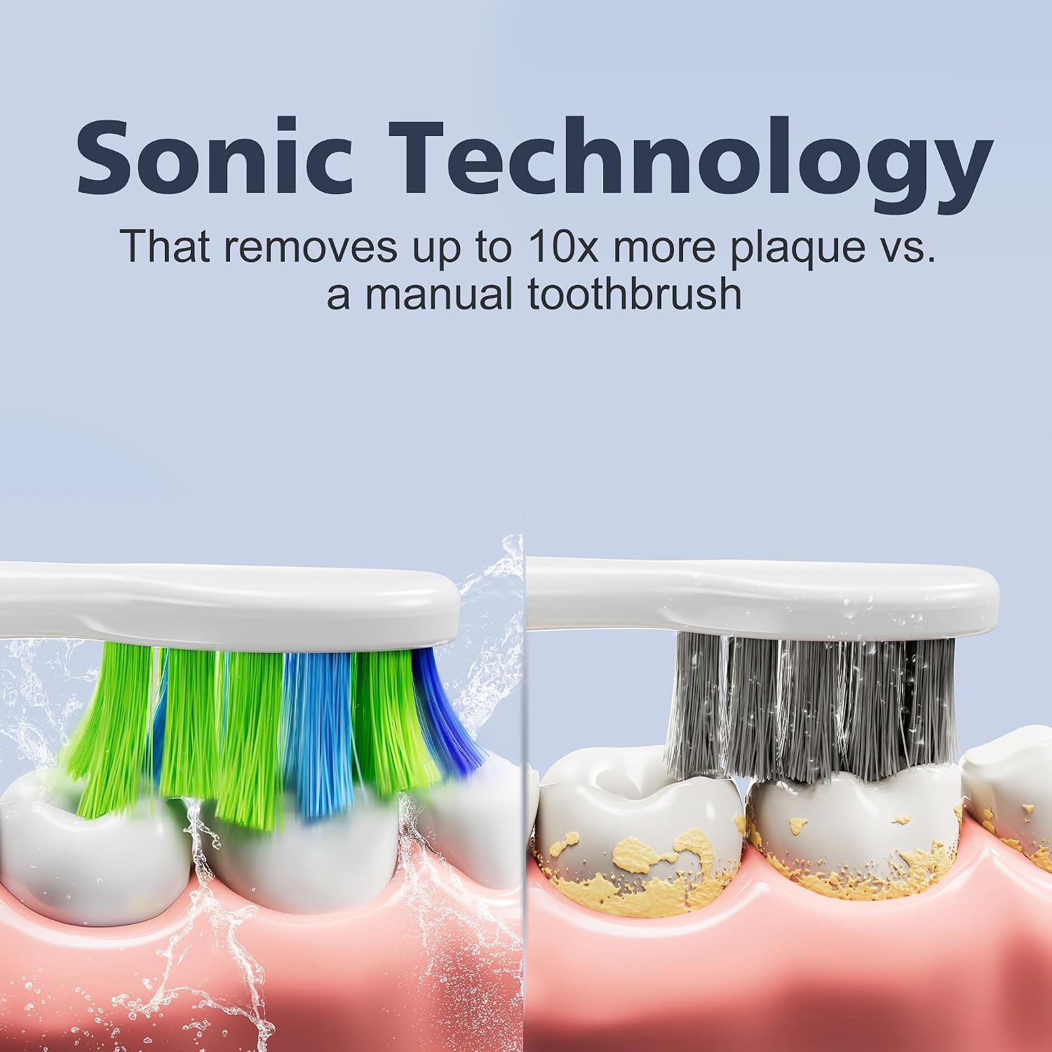Thumbnail 2 de 7AM2M Sonic Electric Toothbrush for Adults & Kids (Pink) – 8 Heads, 5 Modes, 90-Day Battery