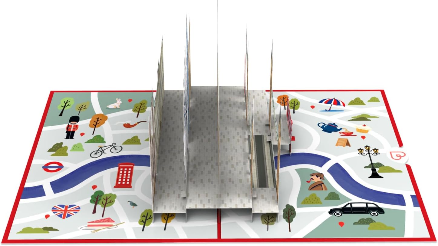 Thumbnail 2 de papercrush® Pop-Up Karte London – 3D Geburtstagskarte mit Reisegutschein für den Städtetrip