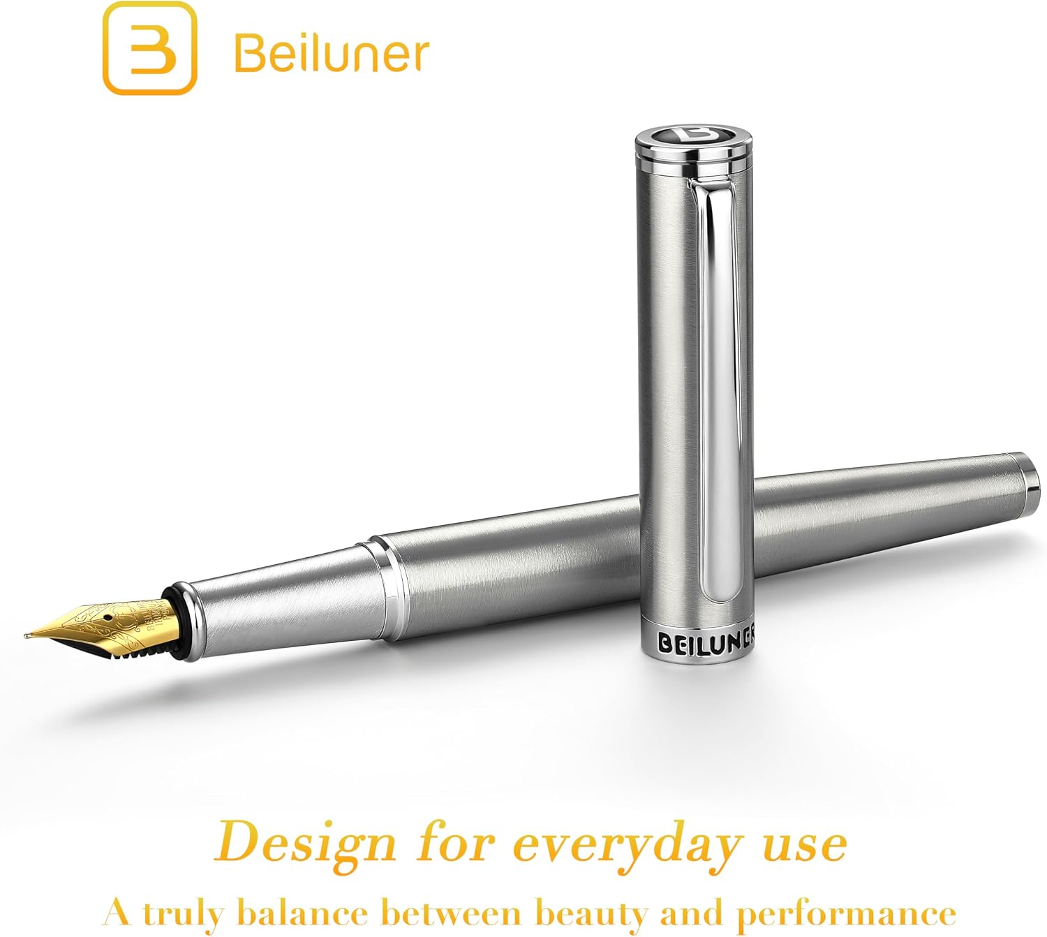 Thumbnail 1 de BEILUNER Fountain Pen Set, 24K-Gilded