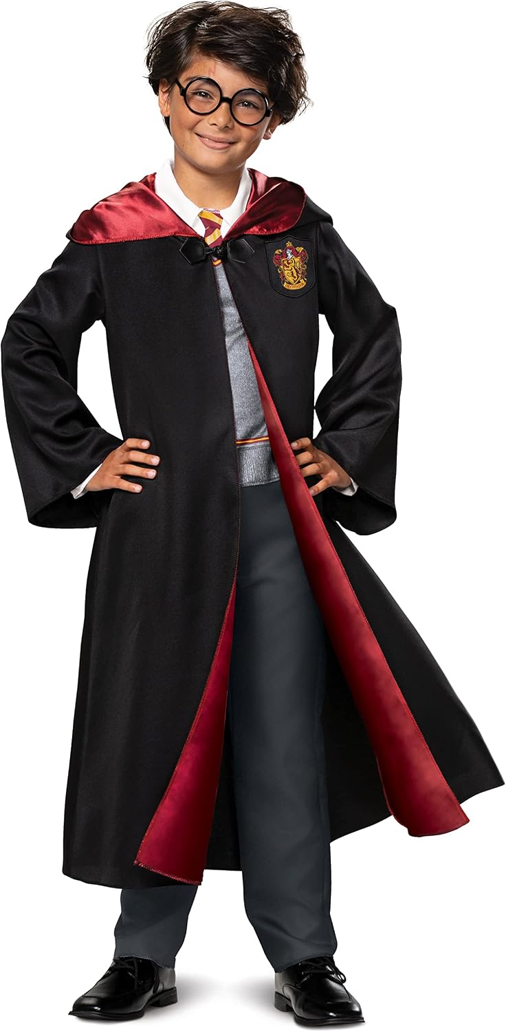 Detalle de Disguise Harry Potter Deluxe Harry Costume for Boys with Gryffindor Robe