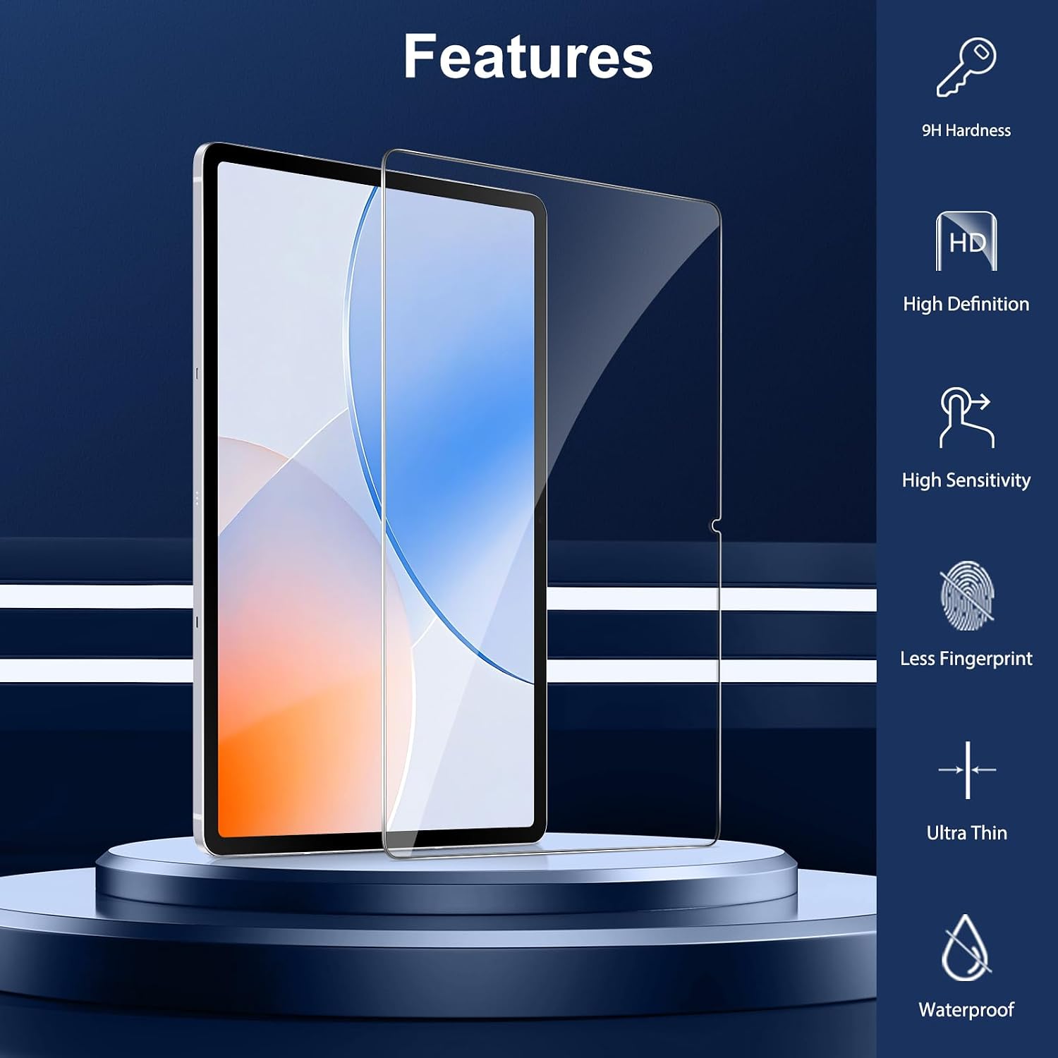 Thumbnail 6 de SPARIN Schutzfolie für Samsung Galaxy Tab S10 FE+/FE Plus 13,1" (Panzer-Glas), 2 Stück mit Montage-Rahmen