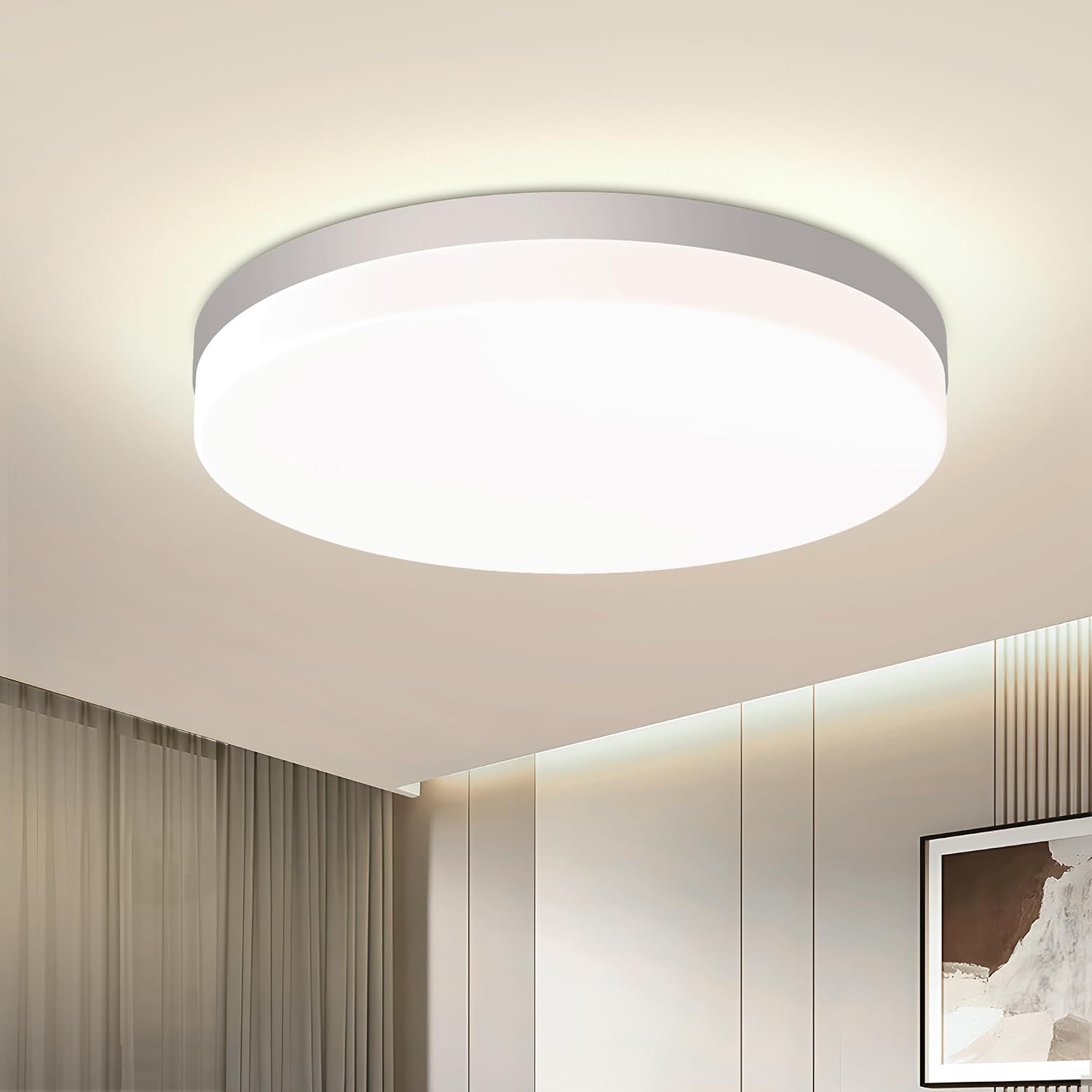 Detalle de EASY EAGLE LCLDBDYX23B LED-taklampa 36 W, 3 600 lm, IP44, 23 cm