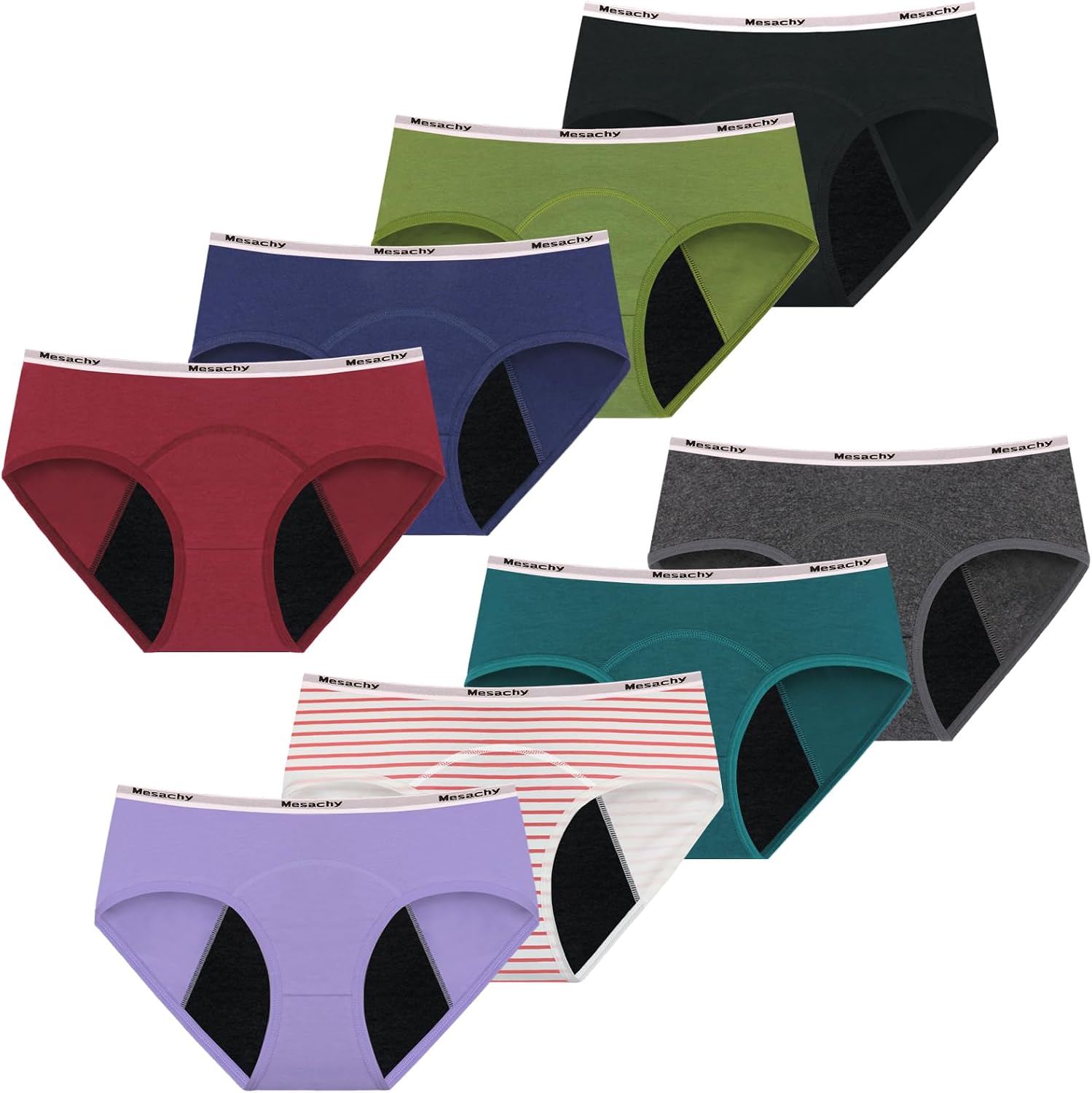 Detalle 2 de Mesachy Teens Period Underwear for Girls