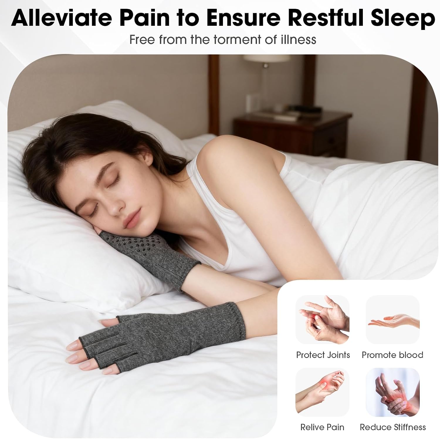 Thumbnail 5 de SUPERFA 2 Pairs Compression Arthritis Gloves