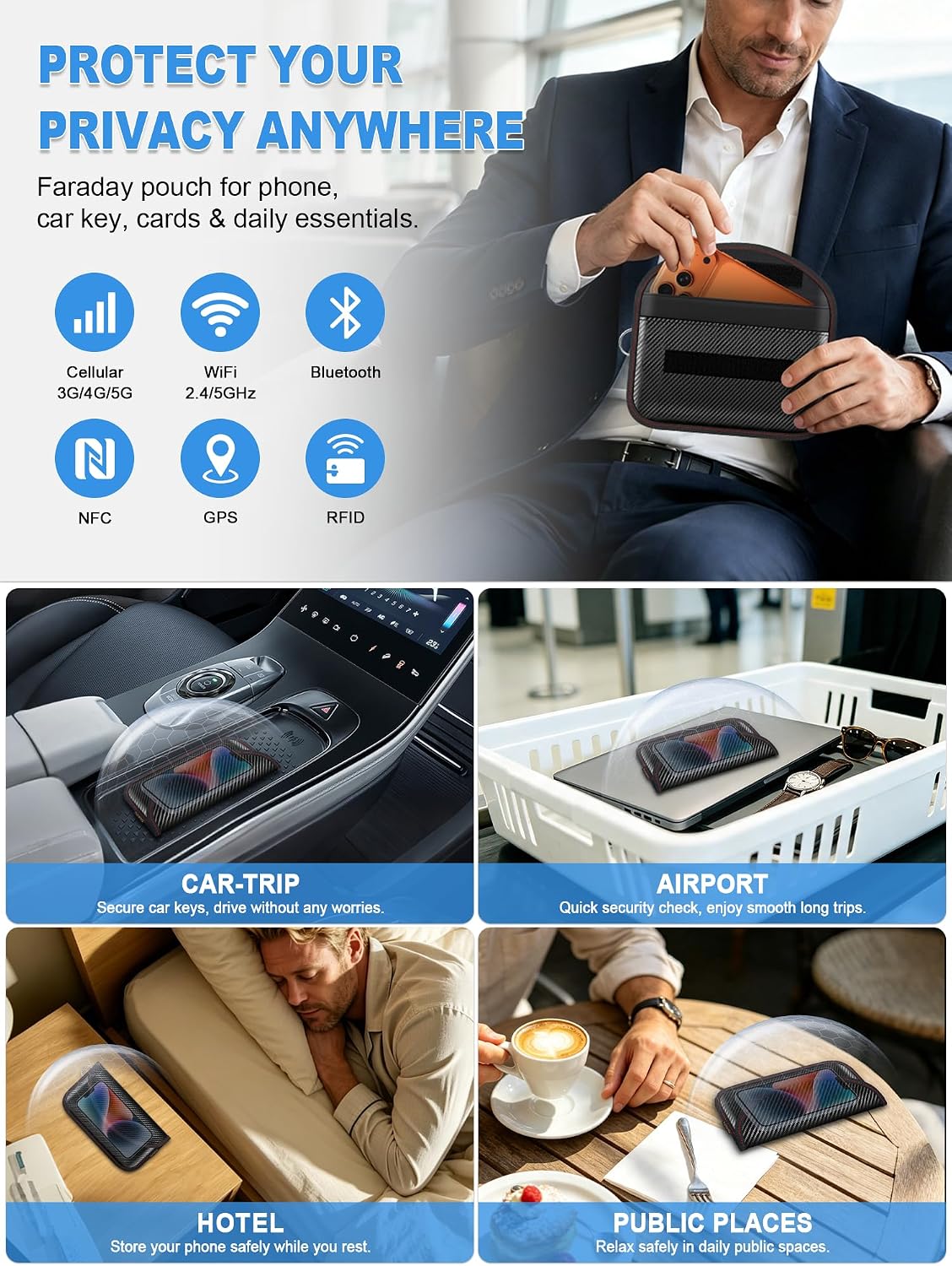Thumbnail 6 de Punwocy Faraday Bags 2-Pack