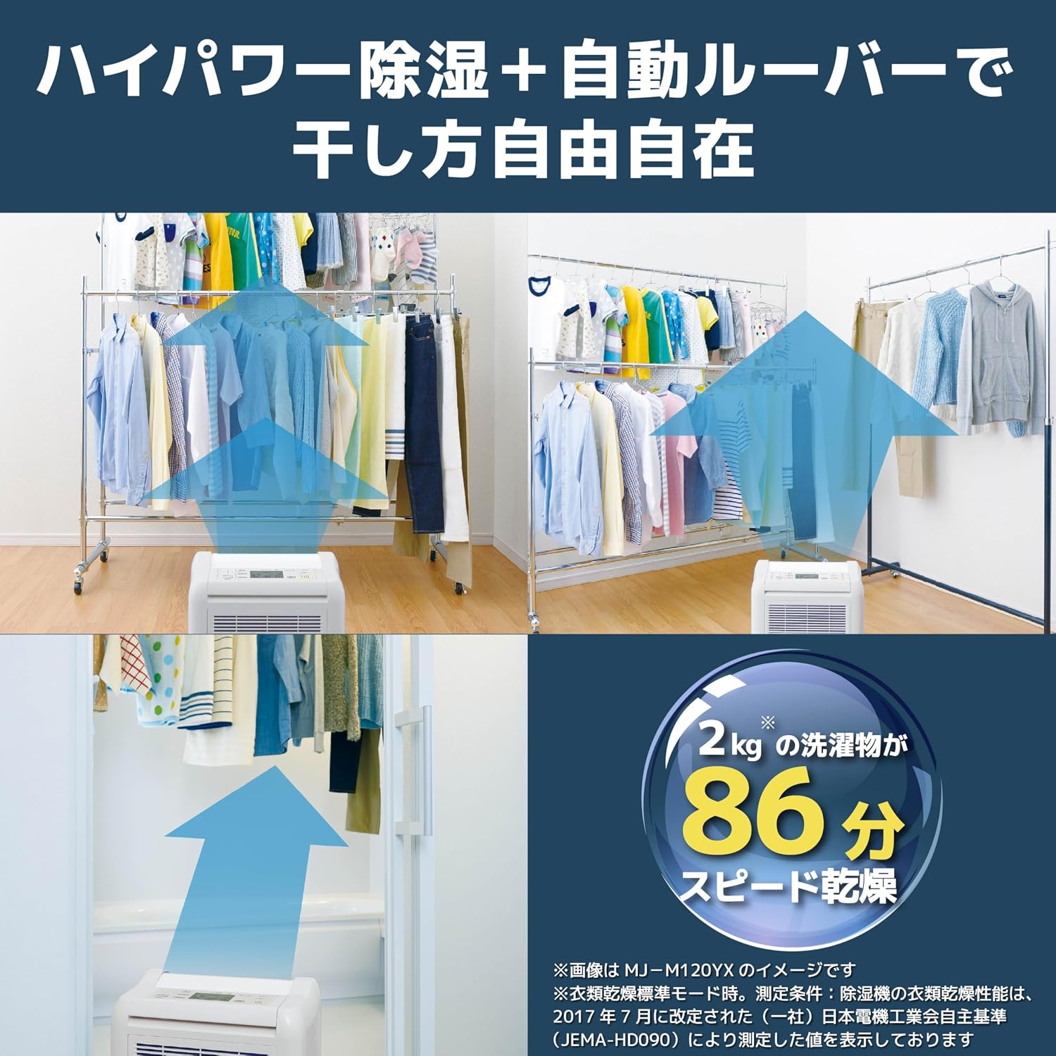 Detalle de 三菱電機 MJ-PV250SX-W 衣類乾燥除湿機 24.5L/日・インバーター搭載・約5.5Lタンク