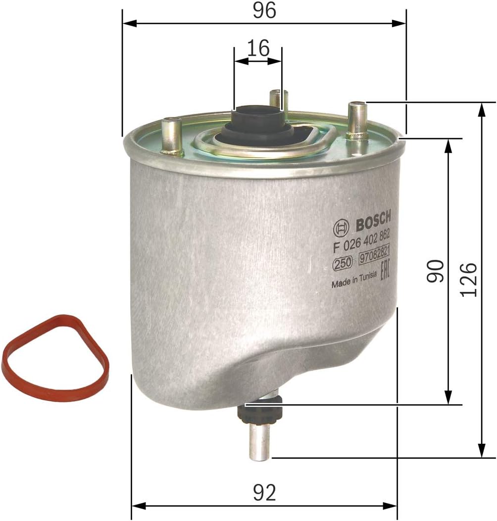 Detalle 2 de Bosch N2853 filtre à carburant diesel 144 mm