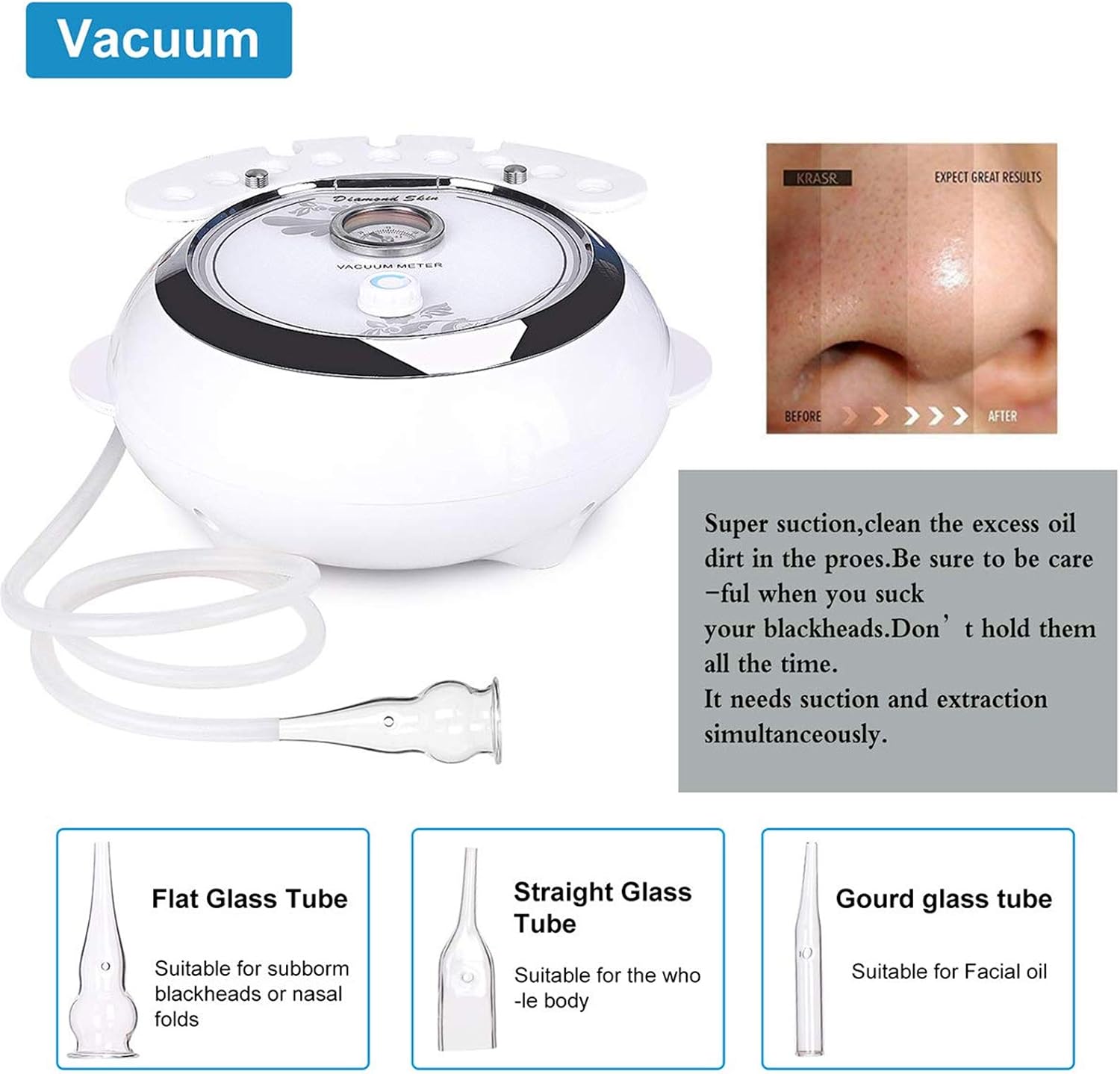 Detalle 2 de TwoWin Microdermoabrasión 3 en 1 65-68 cmHg