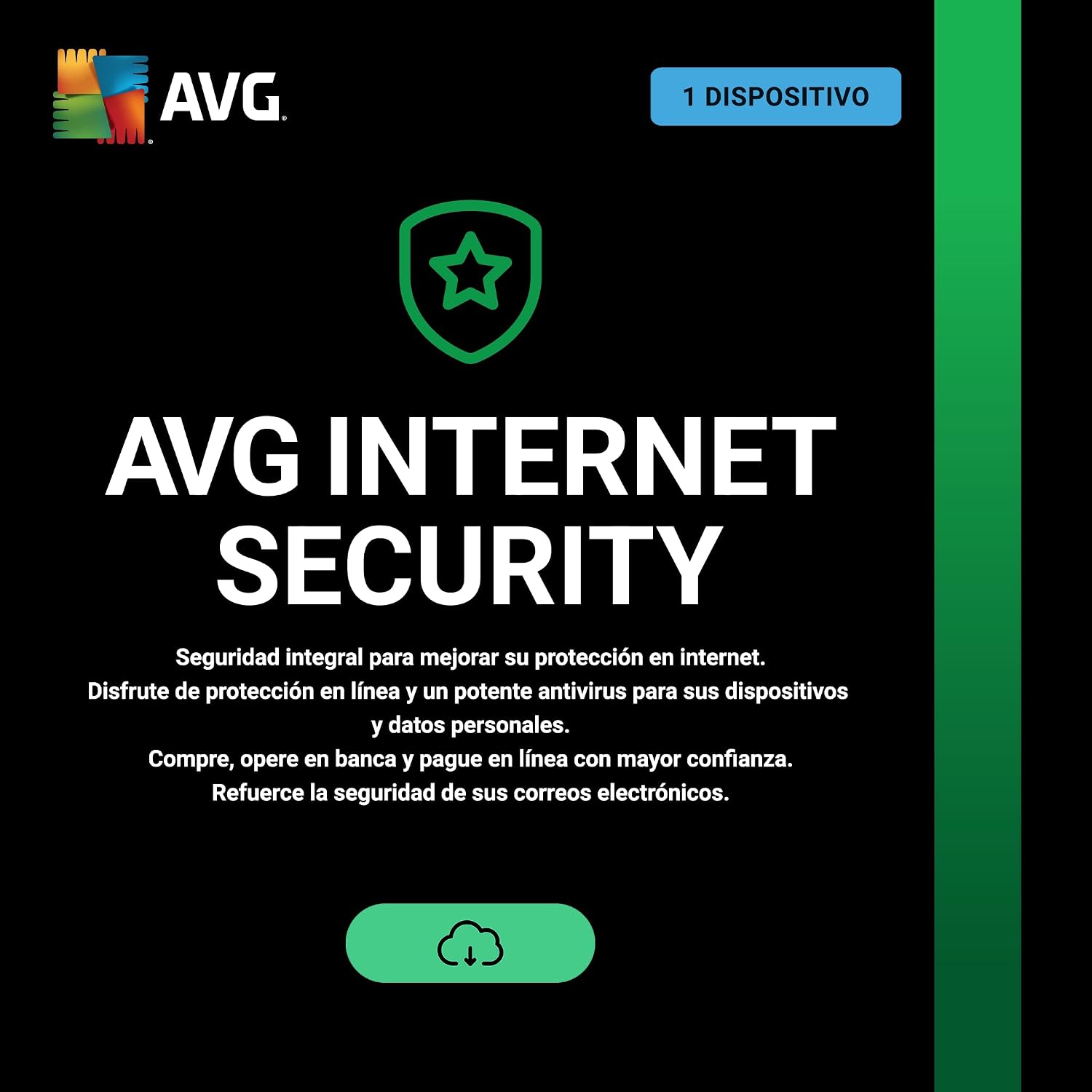 Detalle de AVG Internet Security 2026 para 1 dispositivo (1 año) | antivirus y protección digital