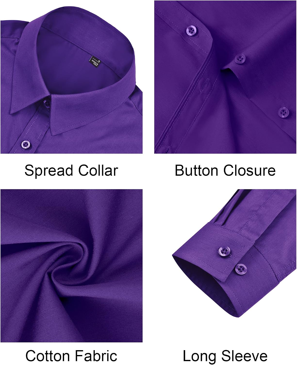 Detalle 2 de J.VER Damen-Bluse aus Baumwolle (95% Baumwolle/5% Elasthan), bügelfrei, Langarm – Business & Freizeit