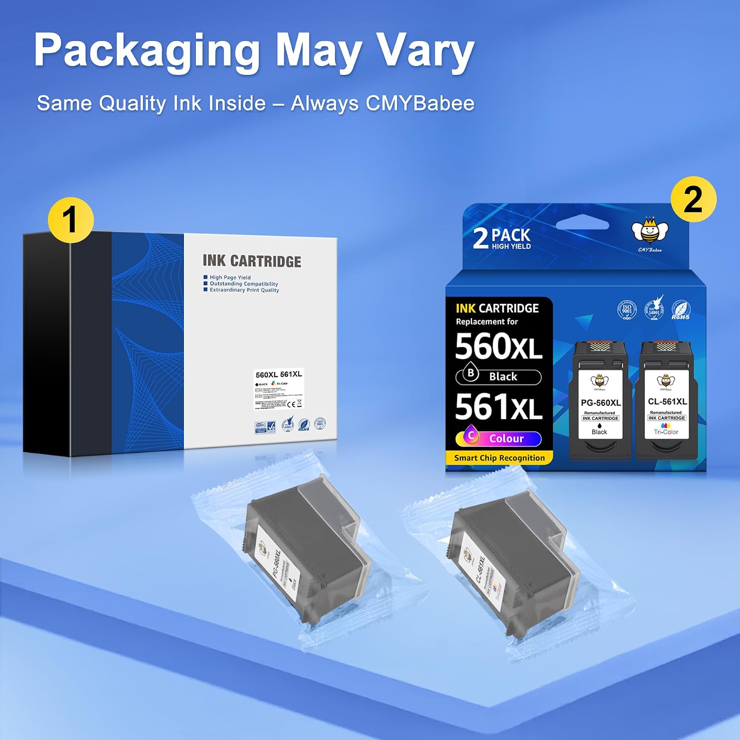 Thumbnail 6 de CMYBabee 560 561 XL Tintenpatronen 2er-Pack đź–¨