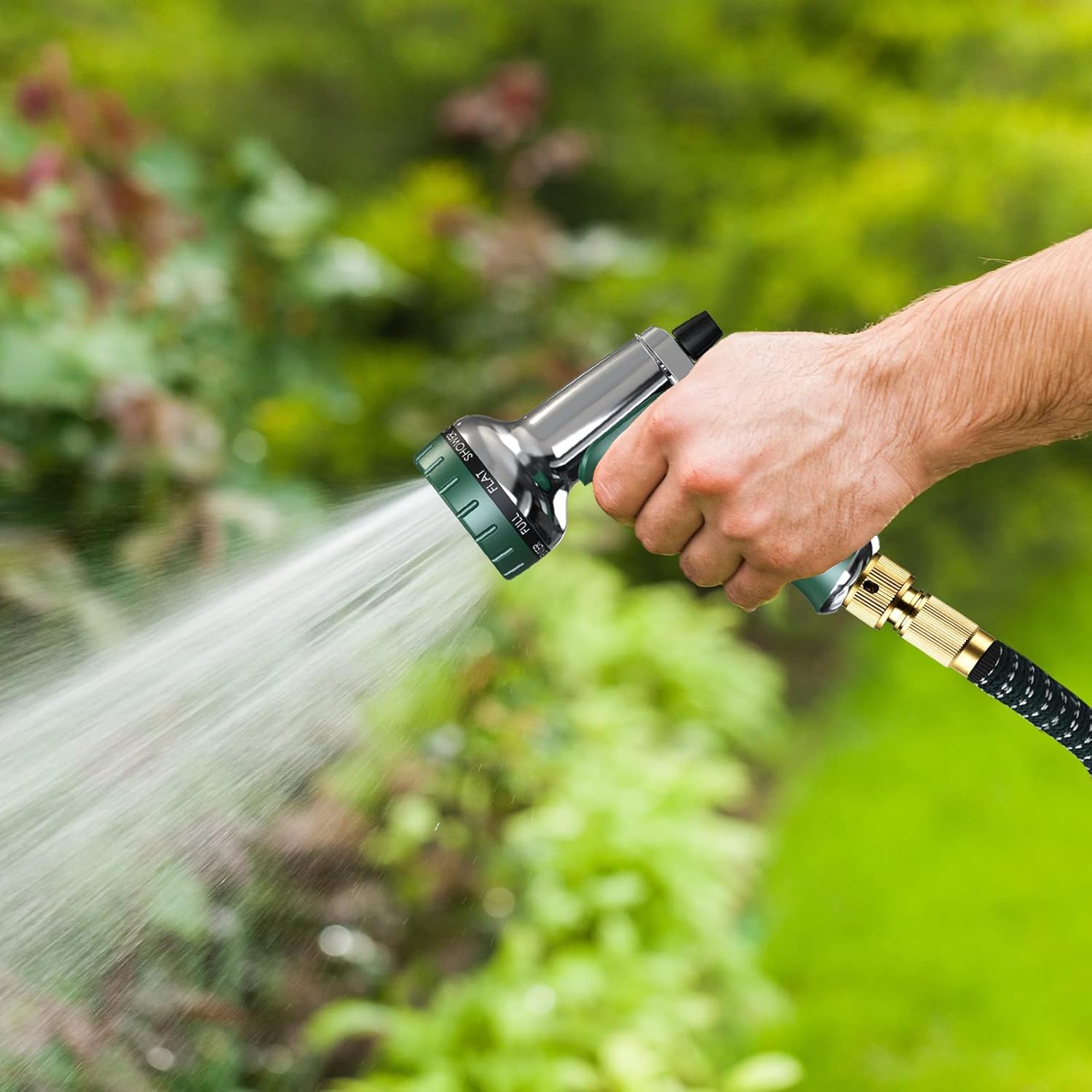 Thumbnail 3 de Metal Garden Hose Nozzle 9-pattern spray gun