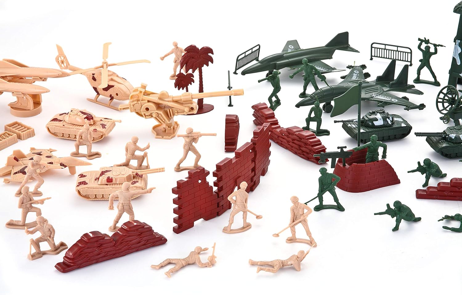 Detalle de JOYIN 164 Pcs Military Soldier Playset: Deluxe Army Men Battle Group