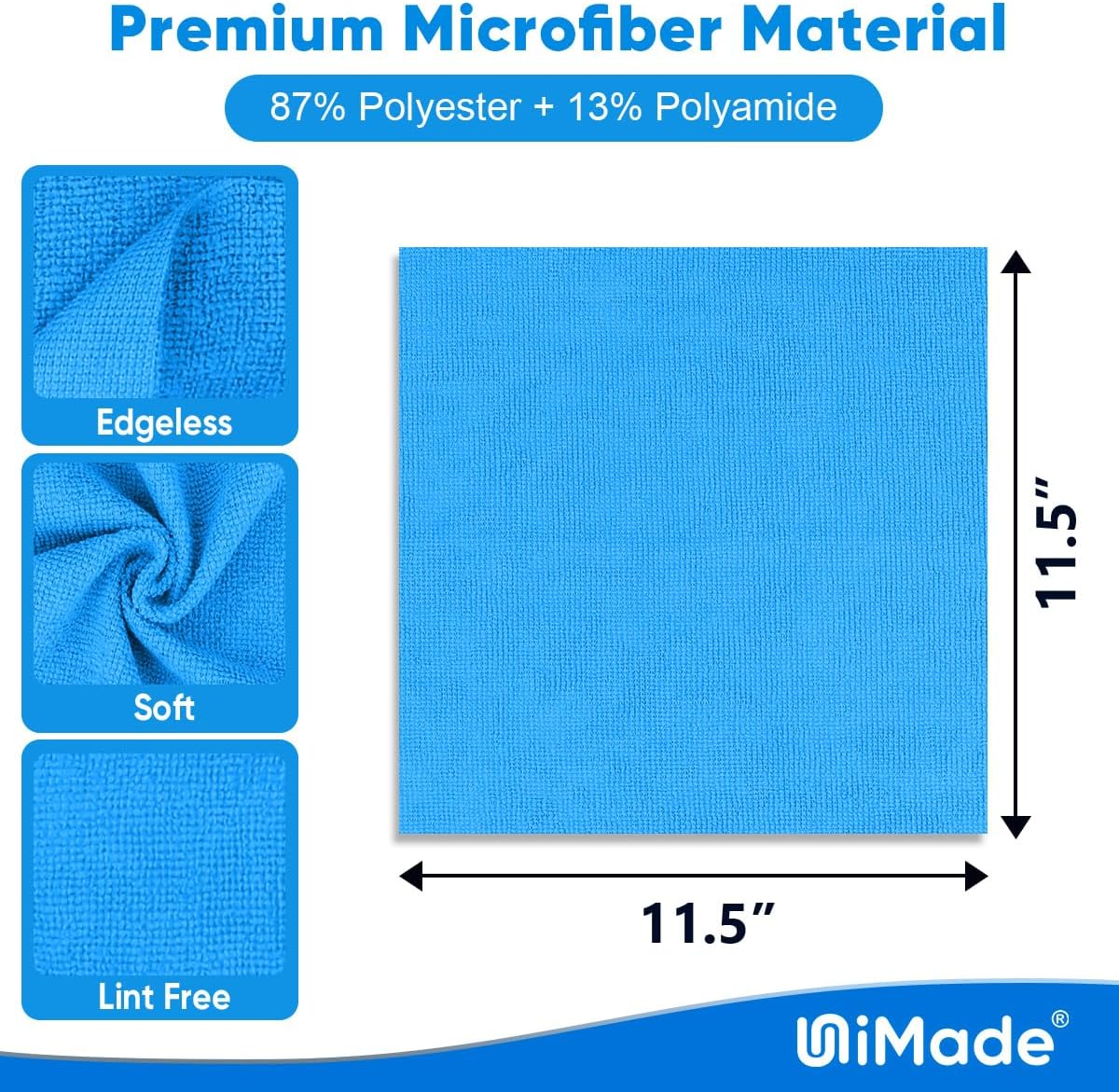 Detalle 2 de UNIMADE Shop Towel Rag 200 Pack microfiber towels 🧽