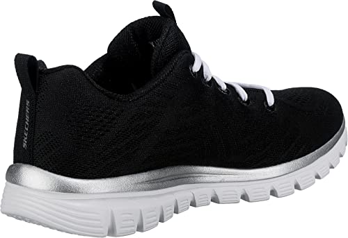 Detalle de Skechers Graceful Get Connected Regular, Zapatillas Mujer – Black Mesh