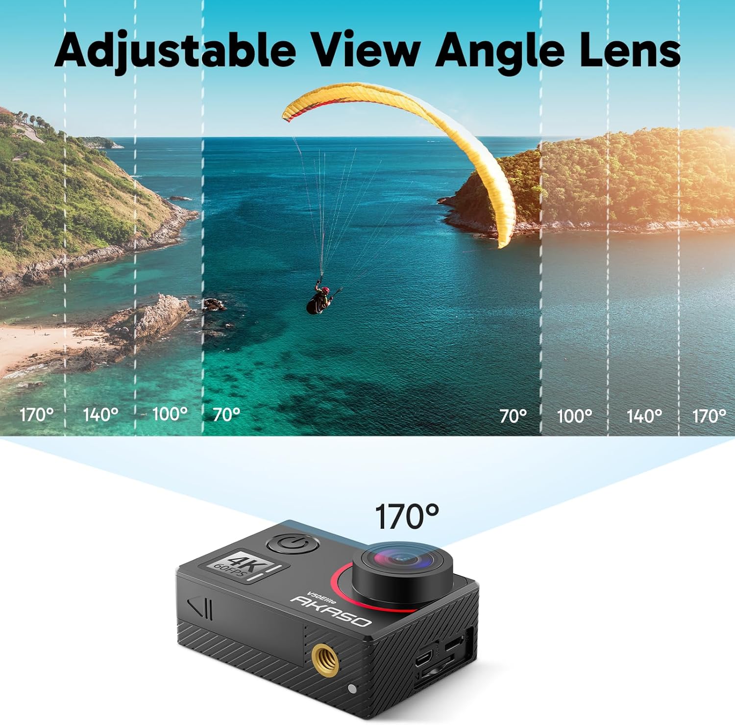 Thumbnail 5 de AKASO V50 Elite Action Camera + 64GB microSD: 4K/60fps So You Don’t Miss the Moment