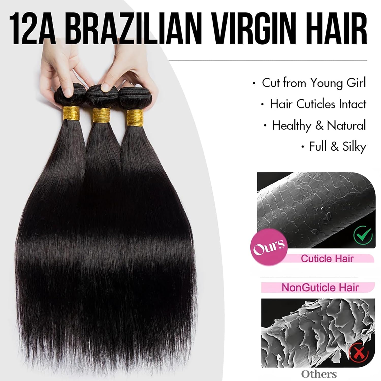 Thumbnail 1 de Human Hair Bundles 16-20 Inch 💇♀