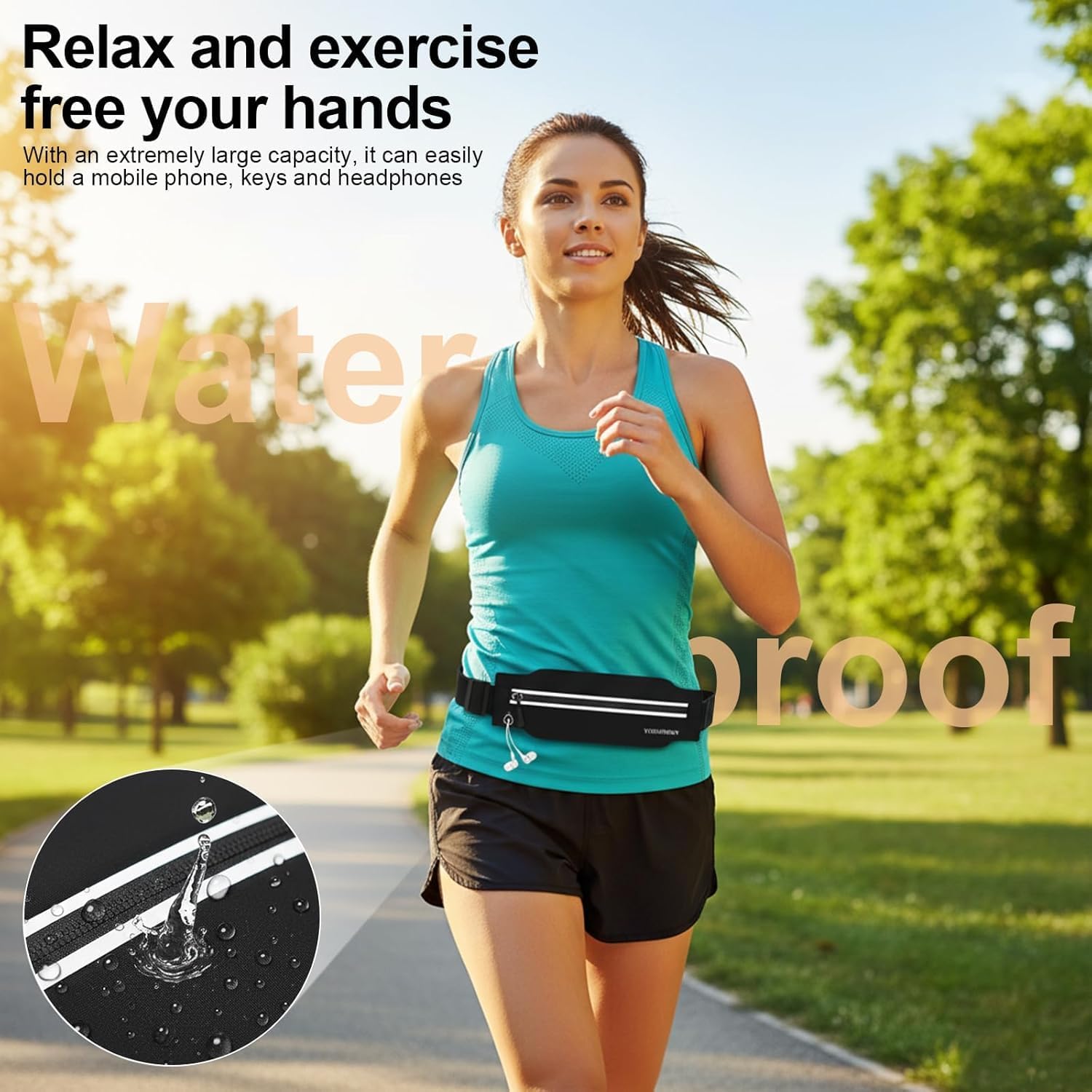 Thumbnail 5 de Slim Running Belt Fanny Pack for Men and Women – Fits All Phones