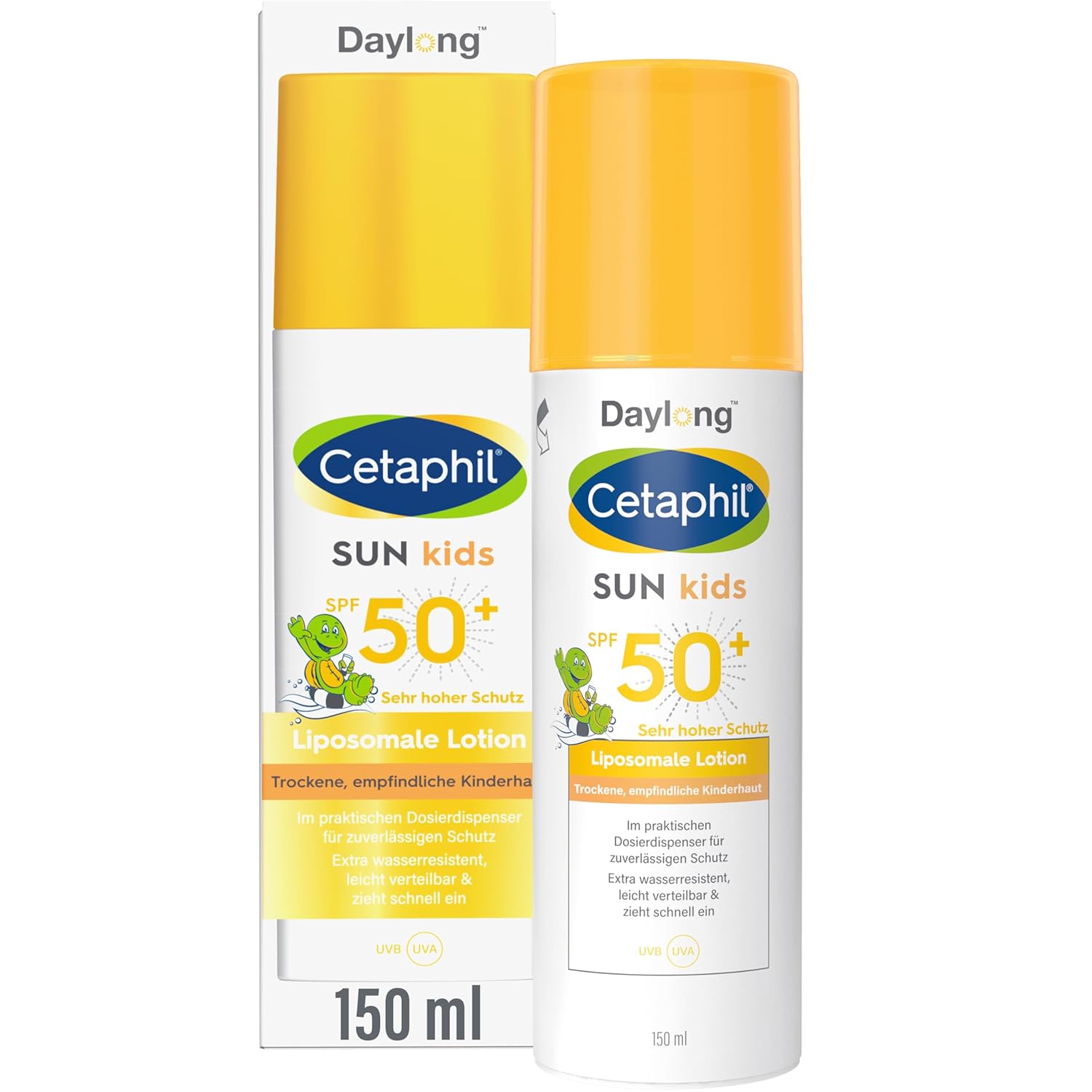 Detalle de Cetaphil Sun Kids Daylong 50+ liposomale Lotion, 150 ml – Dermokosmetik für empfindliche Kinderhaut