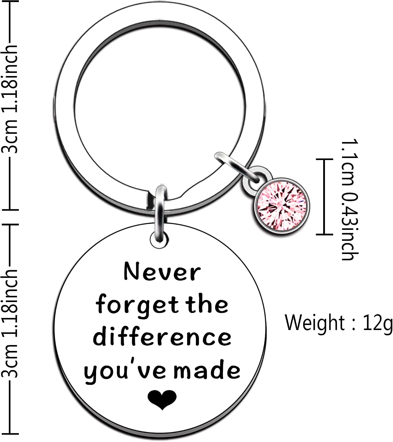 Detalle 2 de JMIMO Retirement Keyring: A Thoughtful Colleague Gift for Recognition
