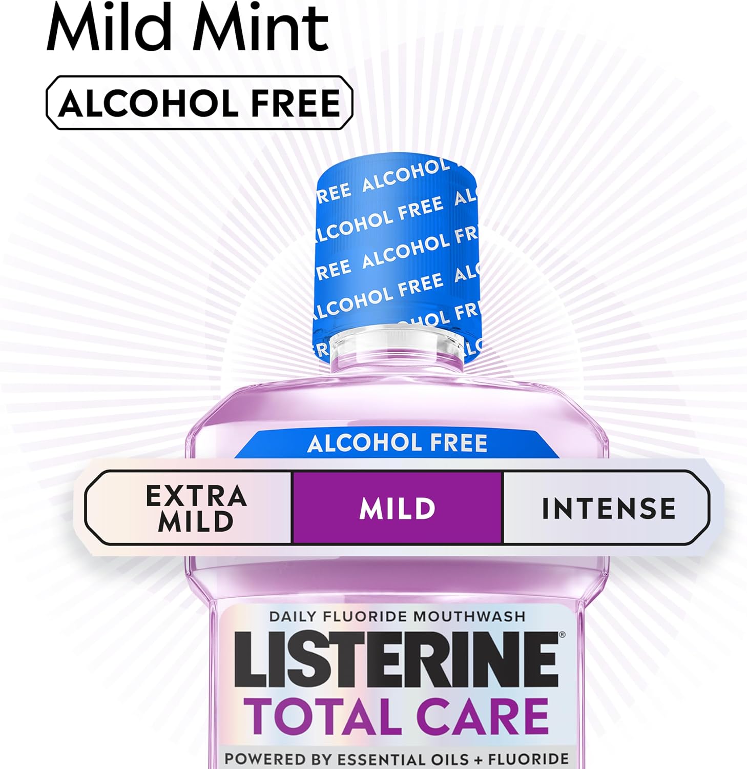 Thumbnail 3 de Listerine Total Care Milder Taste (Zero Alcohol) Antibacterial Mouthwash – 750ml, Pack of 4