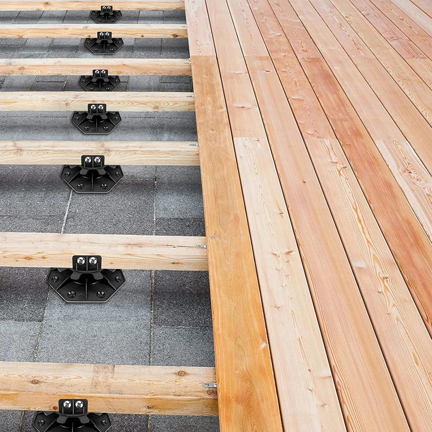 Thumbnail 1 de Adjustable Decking Pedestal, Riser, Bearing, Support for 18mm-30mm Decking (Pack of 10)