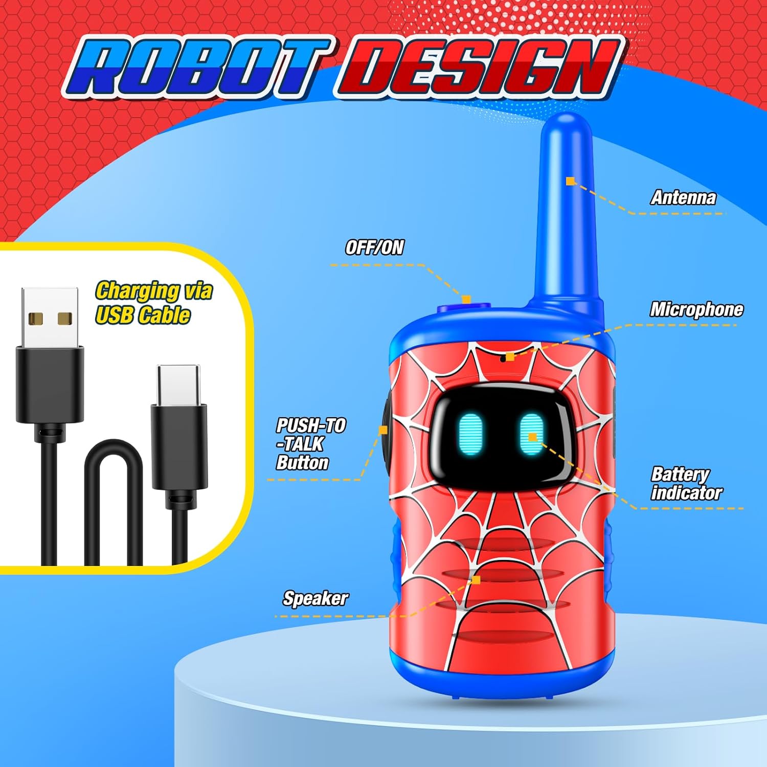 Thumbnail 4 de Toyokid Walkie Talkie Niños recargable 110 g