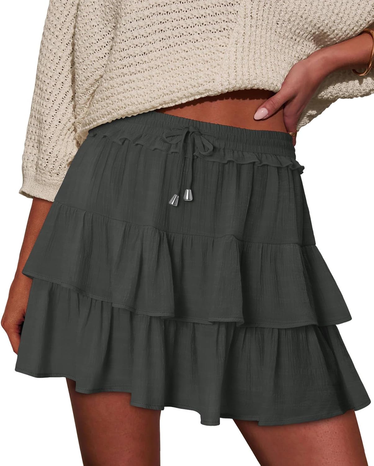 Detalle de Onlypuff Women's Ruffle Skort