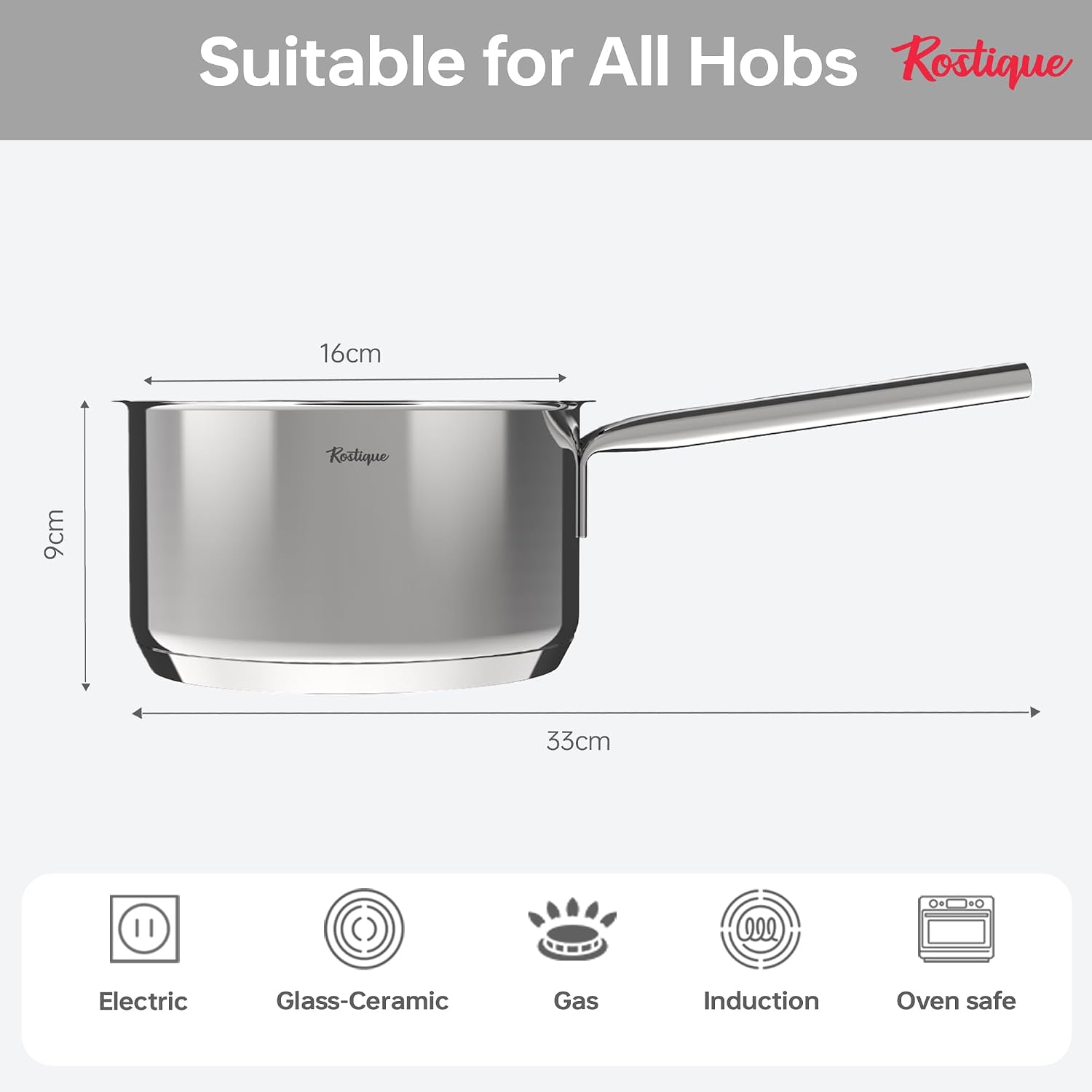 Detalle de Rostique 16 cm stainless steel saucepan