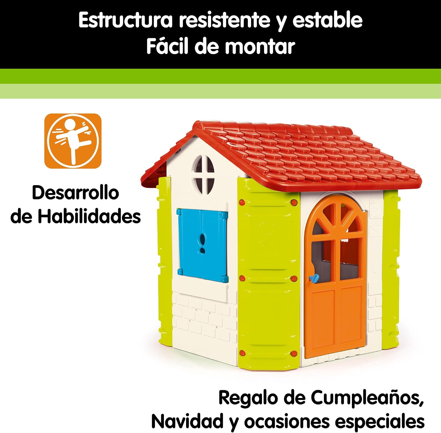 Thumbnail 4 de Feber-House Casa Infantil de Jardín Exterior para Niños 🏡
