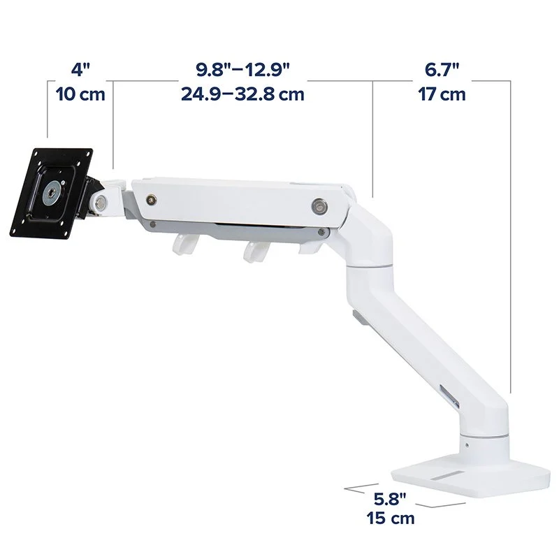 Thumbnail 2 de Ergotron HX Soporte de Escritorio para Monitor hasta 49" – VESA 100x100, 19,1 kg, Pivote HD, Blanco