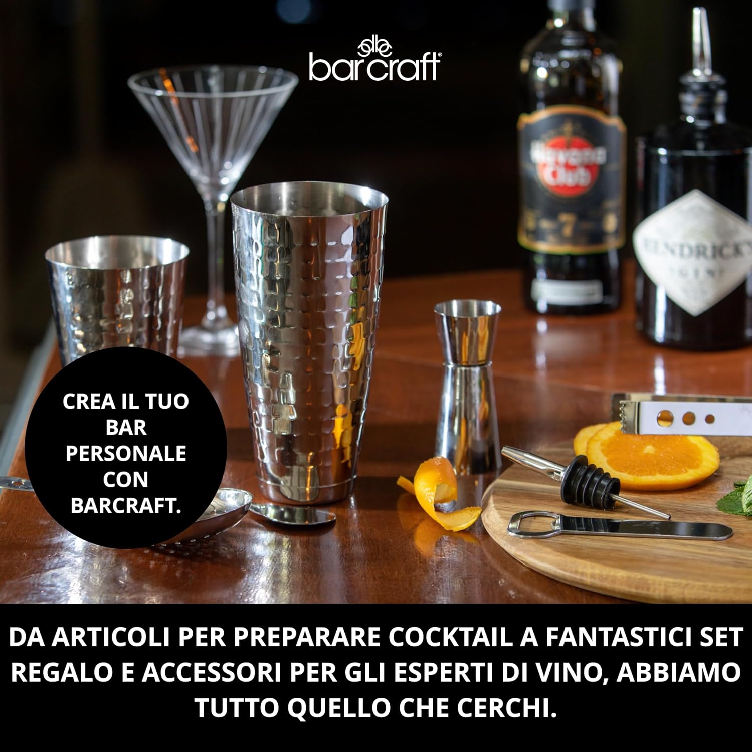 Thumbnail 6 de BAR CRAFT Tire-Bouchon De Luxe avec Coupe-Feuille Intégré – Noir et Chrome