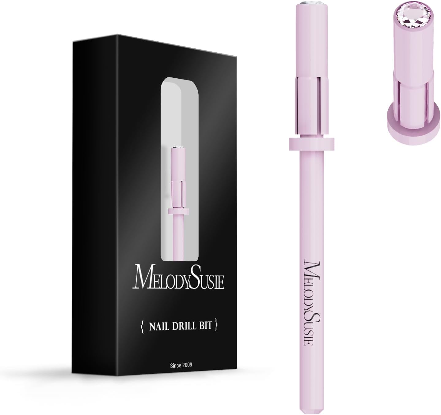 Detalle de MelodySusie 3.1 mm Mandrel Bit for Sanding Bands, Rose Pink
