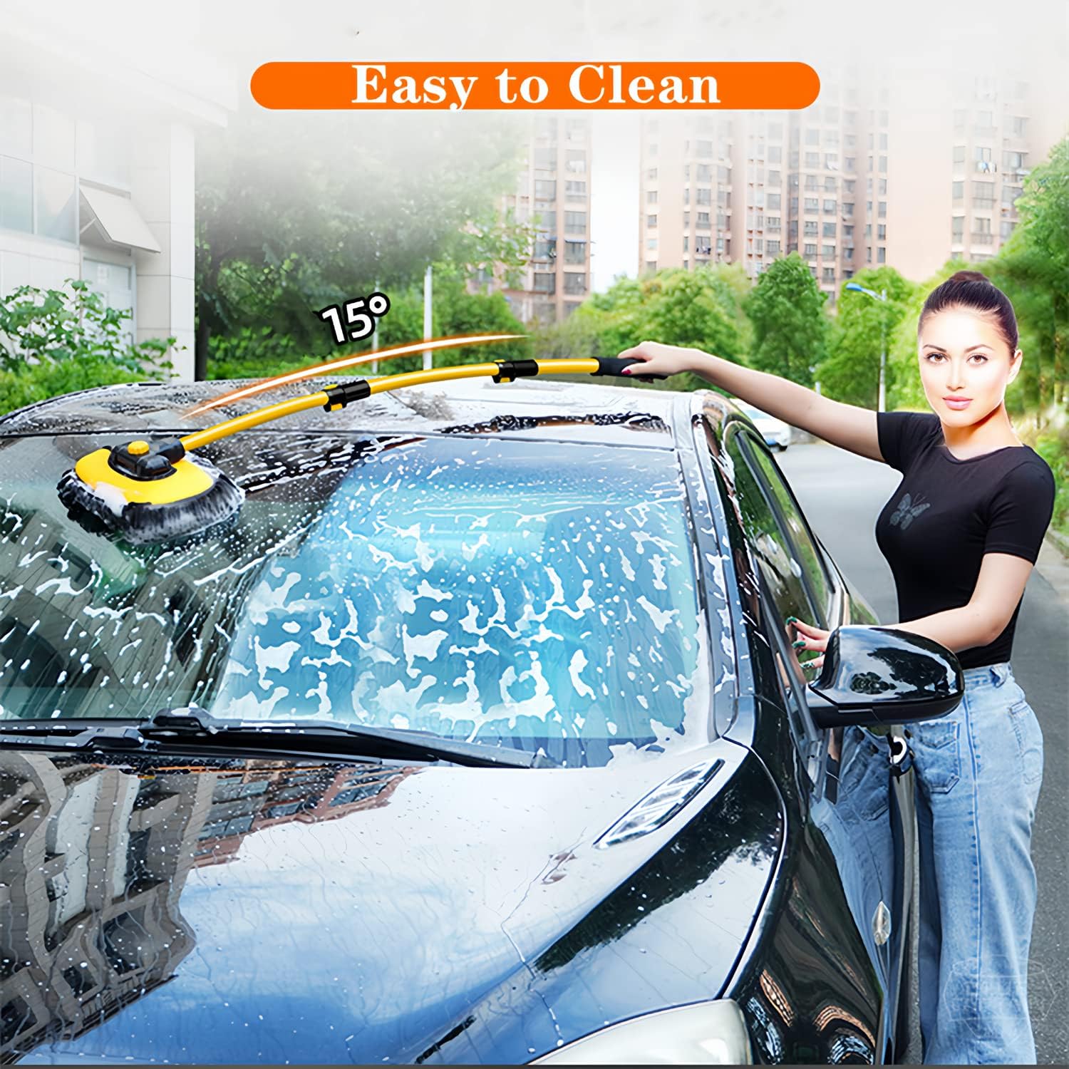 Thumbnail 5 de MVEQRRN Car Wash Brush Mop with Long Handle