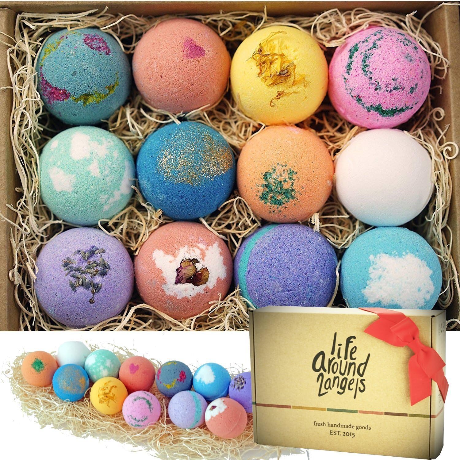 Detalle de LifeAround2Angels Bath Bombs Set of 12