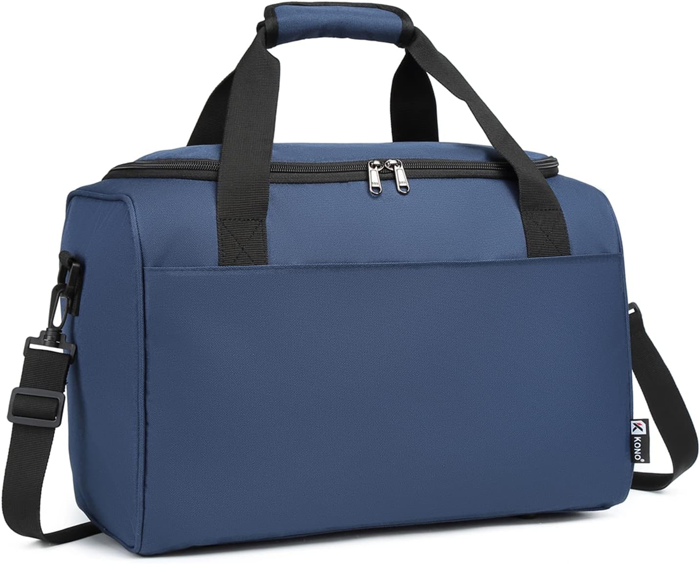 Detalle de Kono 40x20x25 Under-Seat Cabin Holdall, 20L Navy Oxford Cloth