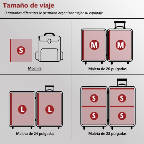 Detalle de SUOCO Bolsas de vacío para ropa viaje con bomba eléctrica inalámbrica (18 uds)
