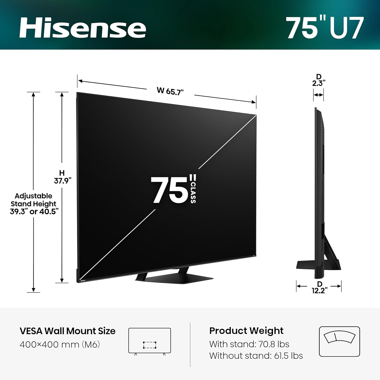 Thumbnail 2 de Hisense Mini-LED TV 75-inch