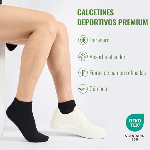 Thumbnail 6 de Effeet 10 pares Calcetines tobilleros de bambú para hombre y mujer – Verano, absorbentes, ultrafinos y transpirables