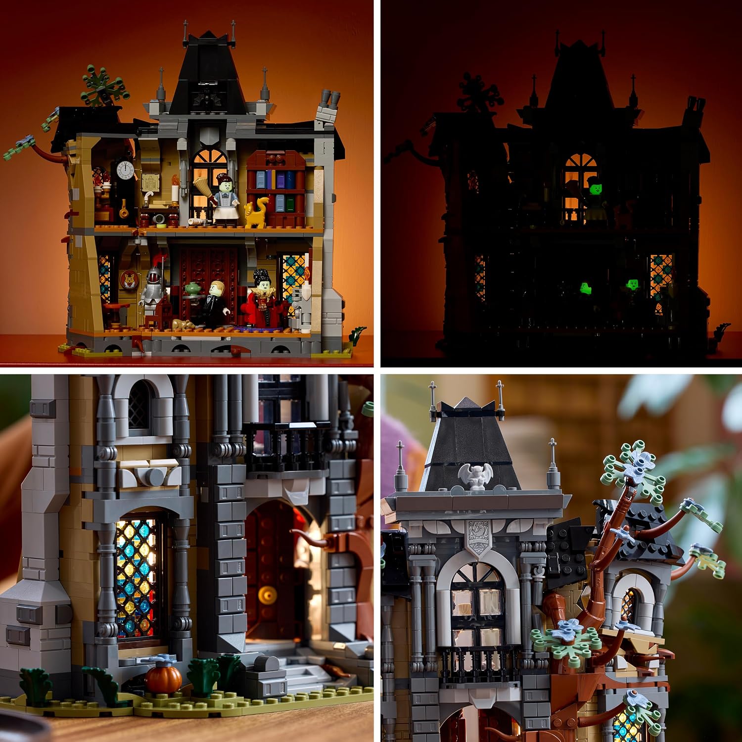 Detalle 1 de LEGO Icons 11383 Burgemeestershuis bouwset met 3 glow-in-the-dark-minifiguren