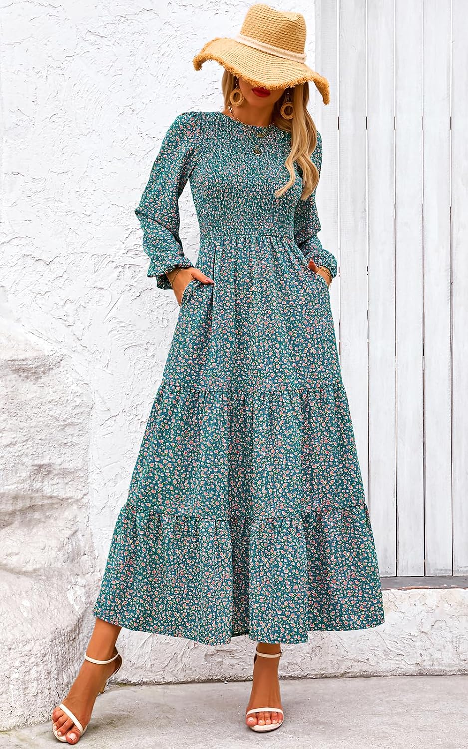 Thumbnail 6 de PRETTYGARDEN Women's Floral Maxi Dress 2025