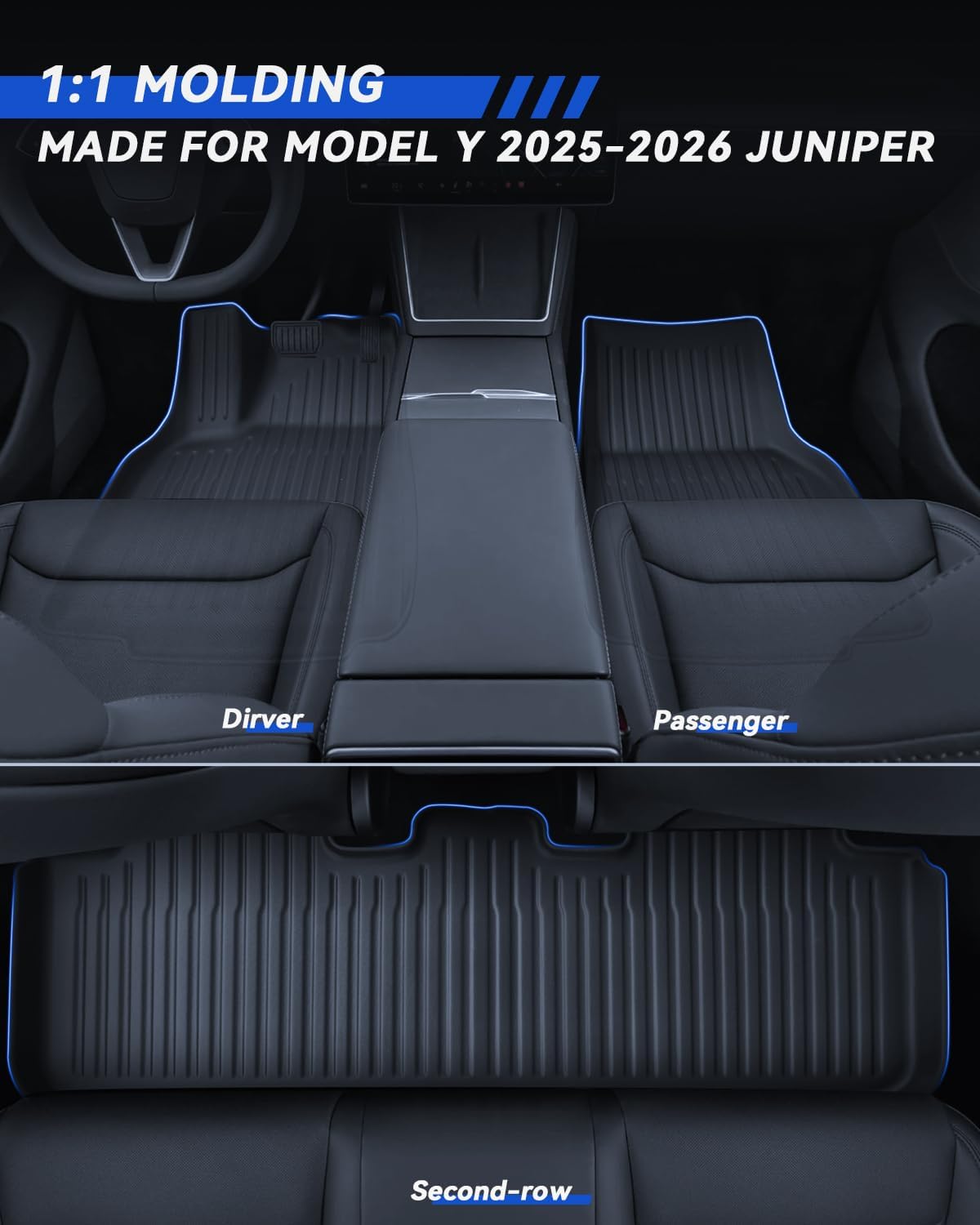 Thumbnail 1 de LANTU Tappetini 6 pezzi Tesla Model Y 2025-2026 Juniper