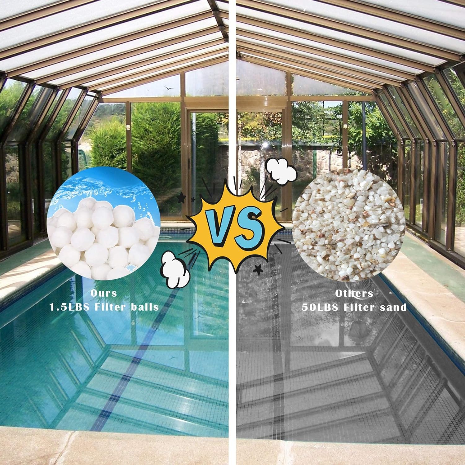 Thumbnail 3 de Fox·Bunny Filterbälle Pool 700g – Filterkugeln für Sandfiltersysteme