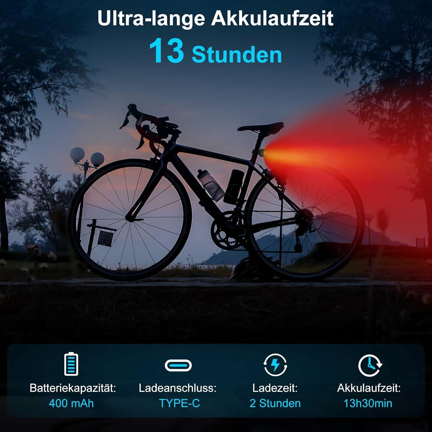 Thumbnail 2 de toptrek Fahrrad Rücklicht LED